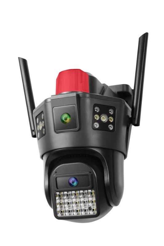 دوربین سیمکارتی اسپیددام دو لنز سه تصویر مدل SD39 OKAM | کنترل از راه دور با اینترنت 4G