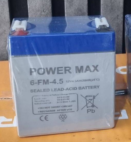 باتری 12 ولت 4.5 آمپر پاورمکس PowerMax